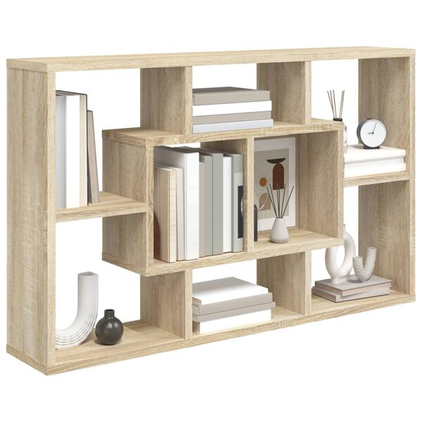 vidaXL Prateleira parede 85x16x52,5cm madeira Sonoma Oak