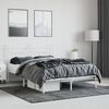 vidaXL Estrutura de cama com cabeceira 140x200 cm metal branco