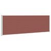 vidaXL Toldo lateral retr&aacute;til para p&aacute;tio 200x614 cm castanho