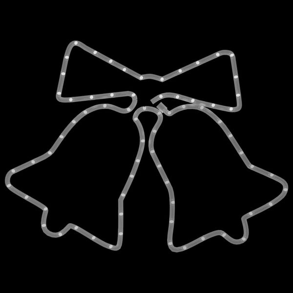 vidaXL Figura de sinos de Natal com 72 luzes LED 50x56 cm