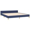 vidaXL Estrutura de cama 180x200 cm tecido azul