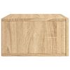 vidaXL Mesa de cabeceira montagem na parede 35x35x20 cm cor sonoma