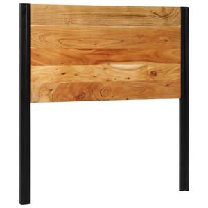 vidaXL Cabeceira de cama 100 cm madeira de ac&aacute;cia maci&ccedil;a/ferro
