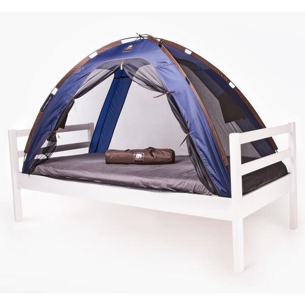 DERYAN Tenda para cama &agrave; prova de mosquitos 200x90x110 cm azul