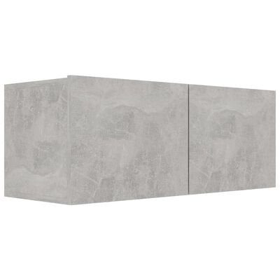 vidaXL Conjunto móveis de TV 3 pcs madeira processada cinzento cimento