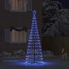 vidaXL &Aacute;rvore de Natal LED com 800 LEDs com suporte Azul 400 cm Ferro