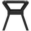 vidaXL Pernas para mesa de centro 2 pcs estrutura em Y a&ccedil;o