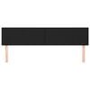 vidaXL Cabeceiras preto 200x5x78/88 cm couro artificial