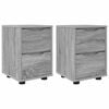 vidaXL Mesas de cabeceira 2 pcs Cinza Sonoma 30,5 x 30 x 43 cm
