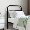 vidaXL Cabeceira de cama 75 cm metal preto
