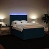vidaXL Cama boxspring com colch&atilde;o 140x190 cm veludo azul