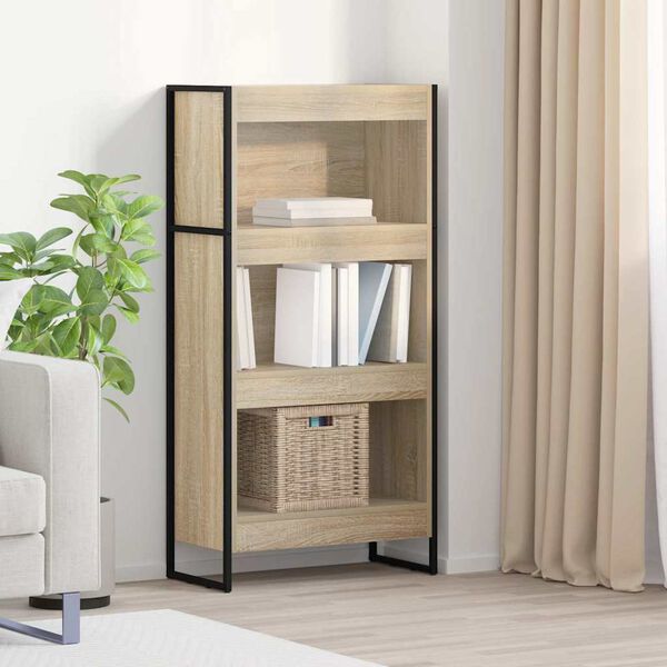vidaXL Gabinete de Livros Sonoma 80 x 30 x 155 cm Madeira processada