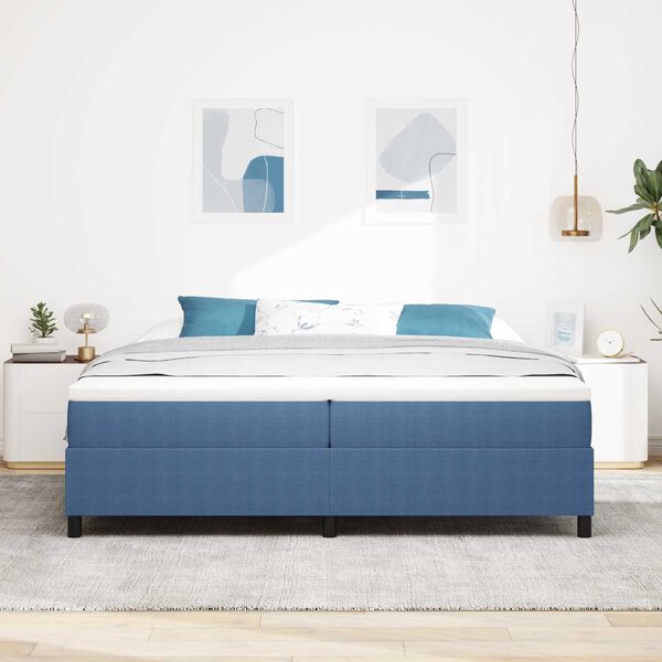 vidaXL Estrado de cama plataforma Azul 200 x 200 cm