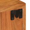 vidaXL Mesa-de-cabeceira 2 pcs Castanho Madeira S&oacute;lida de Ac&aacute;cia