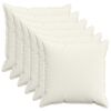 vidaXL Capa almofada 6 unid. HOUTEN Creme 60 x 60 cm cord&atilde;o