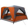 vidaXL Tenda de Cabana para 7 Pessoas 7 pessoa Cinza e Laranja