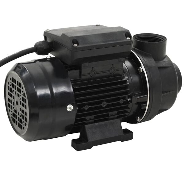 vidaXL Bomba de piscina preto 0,25 HP 7500 L/h