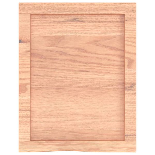 vidaXL Bancada p/ WC 40x50x(2-4) cm madeira maciça tratada castanho