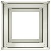 vidaXL Vaso floreira 40x40x80 cm a&ccedil;o laminado a frio branco