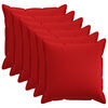 vidaXL Capa almofada 6 unid. HOUTEN Vermelho 55 x 55 cm
