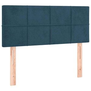 vidaXL Cabeceira de cama veludo 80x5x78/88 cm azul