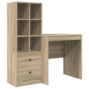 vidaXL Mesa Carvalho Sonoma 115,5 x 50 x 127 cm 2 unid.