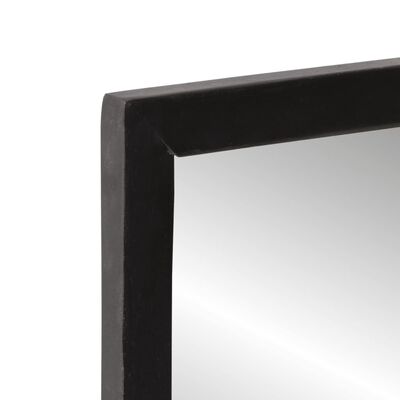 vidaXL Espelho com prateleira 80x8x55 cm vidro e mangueira maciça