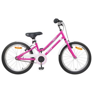 vidaXL Bicicleta Infantil 20 Polegadas para 6-11 Anos Rosa Branco
