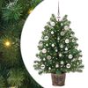 vidaXL Árvore de Natal Artificial com 150 LEDs Verde 95 cm PE e PVC