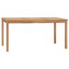 vidaXL Mesa de jantar p/ jardim 160x80x77 madeira de teca maci&ccedil;a