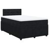 vidaXL Cama boxspring com colch&atilde;o 120x190 cm veludo preto
