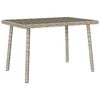 vidaXL Mesa de centro de jardim retangular 60x40x37 cm vime PE