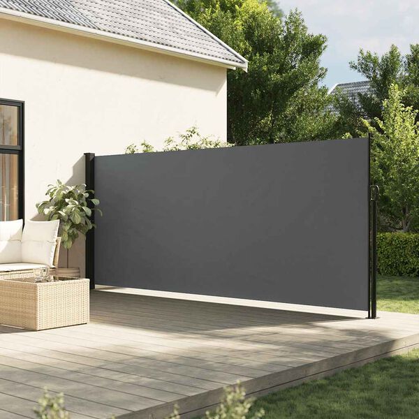 vidaXL Toldo lateral retrátil 180x600 cm antracite