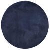 vidaXL Tapete shaggy de pelo alto NAVARRA 160x160 cm azul-marinho