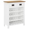 vidaXL Arm&aacute;rio para vinhos 72x32x90 cm madeira de carvalho maci&ccedil;a