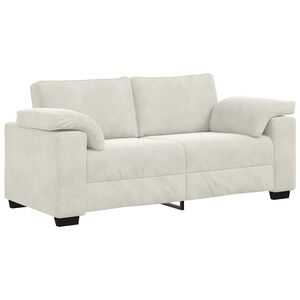 vidaXL Sof&aacute;-luvas 180x77x82 cm veludo creme