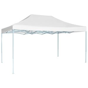 vidaXL Tenda para festas dobr&aacute;vel 3x4,5 m branco