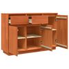 vidaXL Buffet Marrom Cera 110 x 34 x 75 cm Madeira de Pinheiro S&oacute;lida