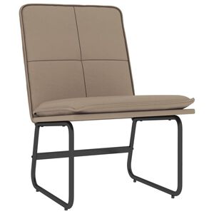 vidaXL Cadeira lounge 54x75x76 cm couro artificial cor cappuccino