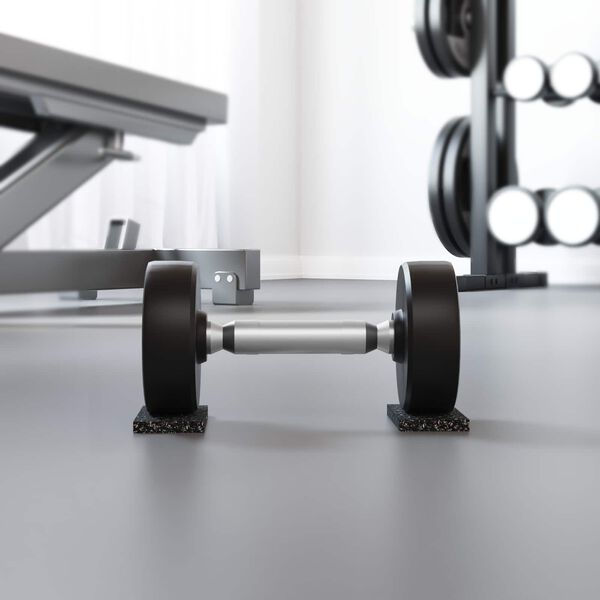 vidaXL Rolo de Borracha Preto 2000 x 10 x 0,8 cm Borracha