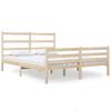 vidaXL Estrutura de cama pequena casal 120x190 cm pinho maciço