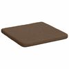 vidaXL Almofadas de Assento 4 pcs Castanho 40 x 40 x 3 cm tecido