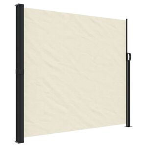 vidaXL Toldo lateral retr&aacute;til 180x300 cm cor creme