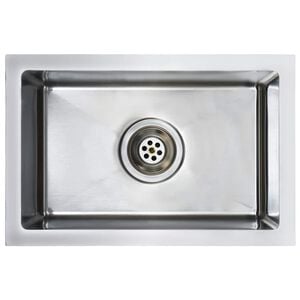 vidaXL Lava-lou&ccedil;a de cozinha artesanal a&ccedil;o inoxid&aacute;vel