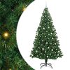 vidaXL &Aacute;rvore de Natal Artificial Verde 240 cm PVC, A&ccedil;o e Pl&aacute;stico