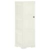 vidaXL Arm&aacute;rio de pl&aacute;stico 40x43x125 cm design de madeira cor baunilha
