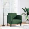 vidaXL Poltrona com apoio de bra&ccedil;os 54 cm tecido corduroy verde escuro
