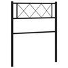 vidaXL Cabeceira de substitui&ccedil;&atilde;o 107 cm metal preto