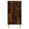 vidaXL Aparador 57x35x70 cm aglomerado cor carvalho fumado