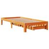 vidaXL Estrutura de cama c/ gavetas 90x190cm pinho maci&ccedil;o castanho-mel